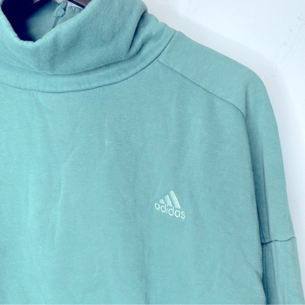 Adidas Women’s Green Long Sleeve Sweatshirt Size M‎ - Picture 3 of 8